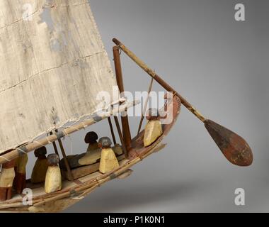 Modèle de bateau, Moyen Empire, c1975- 1640 BC. Artiste : Inconnu. Banque D'Images