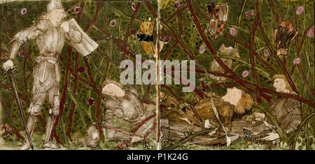 Seize panneaux forme huit illustrations des 'Briar Rose' tale, 1862-1865. Artistes : William Morris, Sir Edward Coley Burne-Jones. Banque D'Images