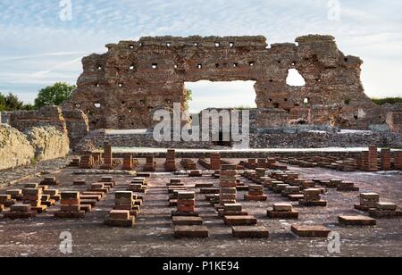 Ruines des thermes, ville romaine, Wroxeter Shropshire, c2000-c2017. Artiste : Peter Williams. Banque D'Images