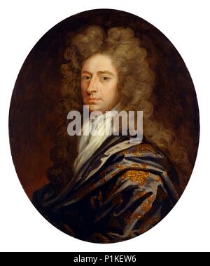 Charles Mordaunt, comte de Peterborough et Monmouth, fin du 17e siècle. Artiste : Sir Godfrey Kneller. Banque D'Images