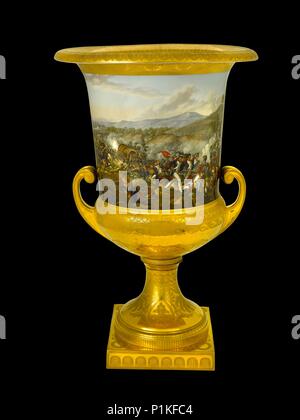 Urn montrant la Bataille de Vitoria, Espagne, 1813 (1817-1819). Artiste : Inconnu. Banque D'Images