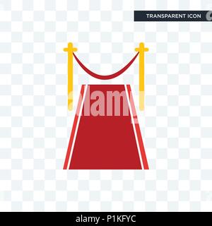 Icône vecteur tapis isolé sur fond transparent, concept logo tapis Illustration de Vecteur