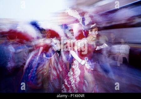 Fin du Carnaval : 'Entierro de la Sardina" (l'enterrement de la sardine). Banque D'Images