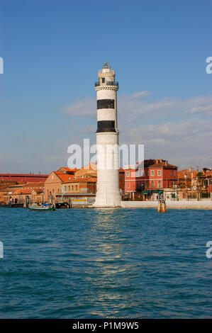 Faro di Murano, lagune de Venise, Italie Banque D'Images