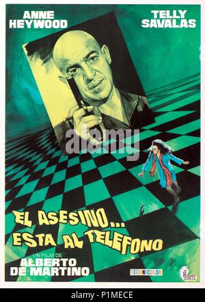 Film Original Titre : L' ASSASSINO... E AL TELEFONO. Titre en anglais : Scènes À PARTIR D'UN MEURTRE. Directeur de film : ALBERTO DE MARTINO. Année : 1972. Credit : SODEP / Album Banque D'Images