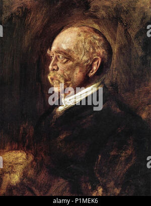 Franz von Lenbach - Portrait d'Otto Von Bismarck 03 Fücrst Banque D'Images