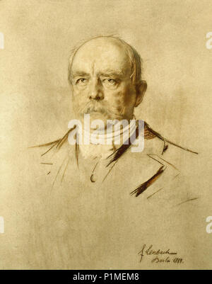 Franz von Lenbach - Portrait d'Otto Von Bismarck 06 Fücrst Banque D'Images