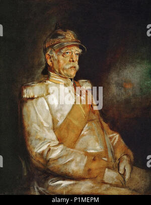 Franz von Lenbach - Portrait d'Otto Von Bismarck 11 Fücrst Banque D'Images