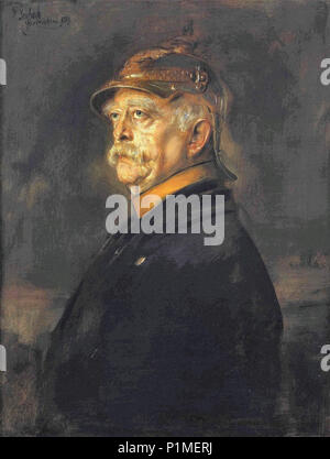 Franz von Lenbach - Portrait d'Otto Von Bismarck 15 Fücrst Banque D'Images