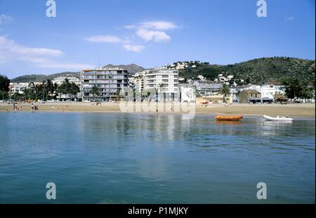 Espagne - Catalogne - Alt Empordà (district) - Gérone. Roses ; playa / Platja de la Punta. Banque D'Images