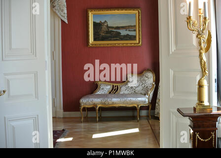 Entrée libre au Palais présidentiel d'Helsinki. Banque D'Images