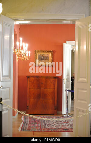 Entrée libre au Palais présidentiel d'Helsinki. Banque D'Images