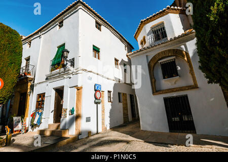 Ronda, Espagne, Avril 05, 2018 : Plaza Duguesa de Parcent square à Ronda, Andalousie, Espagne Banque D'Images