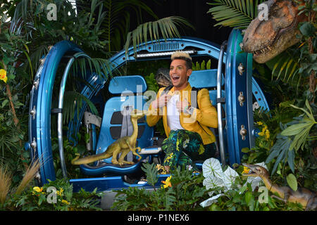 Los Angeles, Californie, USA. 12 Juin, 2018. Frankie Grande à la première de 'Jurassic World : Fallen Kingdom' au Walt Disney Concert Hall Crédit : Sarah Stewart/Alamy Live News Banque D'Images