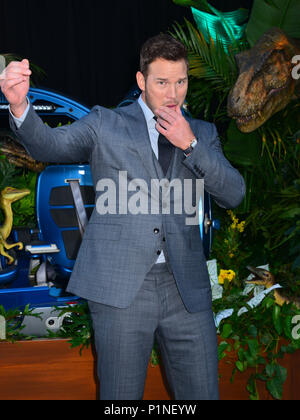 Los Angeles, Californie, USA. 12 Juin, 2018. Chris Pratt 041 assiste à la première de Universal Pictures et Amblin Entertainment's 'Jurassic World : Fallen Kingdom' le 12 juin 2018 à Los Angeles, Californie / USA Crédit : Tsuni/Alamy Live News Banque D'Images