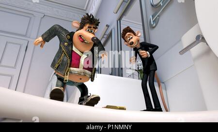 Titre original : Flushed Away. Titre en anglais : Flushed Away. Directeur du film : David BOWERS, SAM FELL. Année : 2006. Credit : Dreamworks Animation/ANIMATIONS AARDMAN/Dreamworks SKG / Album Banque D'Images