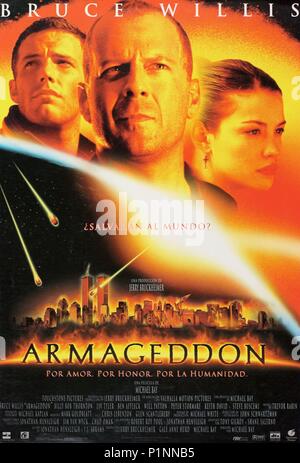 Titre original : Armageddon. Titre en anglais : Armageddon. Film Réalisateur : MICHAEL BAY. Année : 1998. Credit : Touchstone Pictures / Album Banque D'Images