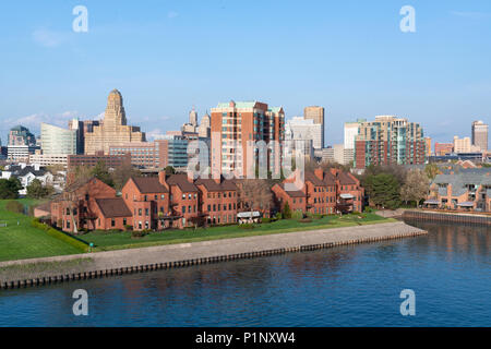 Aerial Skyline de Buffalo New York Banque D'Images