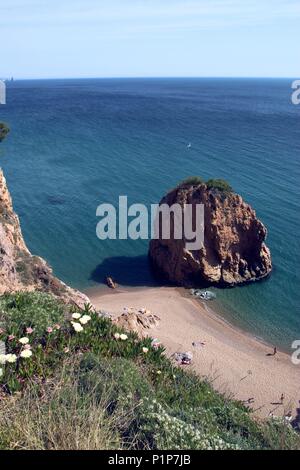 Begur / playa - Playa nudista de d'Illa Roja. Banque D'Images