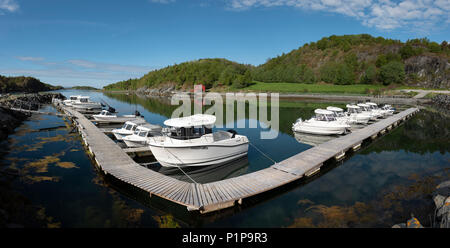 Leka Island Marina, la Norvège. Banque D'Images