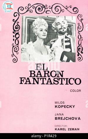 Titre original : BARON PRASIL. Titre en anglais : Le baron de Münchhausen, LE FABULEUX. Directeur : Karel Zeman Film. Année : 1961. Credit : CESKOSLOVENSKI FILM / Album Banque D'Images