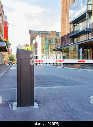 Barrière automatique et système de sécurité Banque D'Images