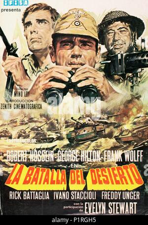 Titre original : LA BATTAGLIA DEL DESERTO. Titre en anglais : Agression du désert. Directeur de film : MINO LOY. Année : 1969. Credit : GRIFFON / Album Banque D'Images