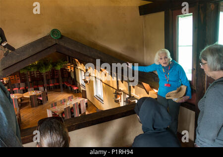 Taliesin estate de Frank Lloyd Wright, en Vert printemps Wisconsin Banque D'Images