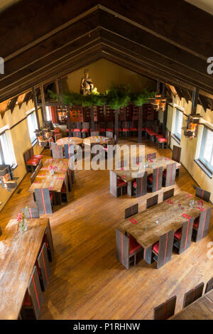 Taliesin estate de Frank Lloyd Wright, en Vert printemps Wisconsin Banque D'Images