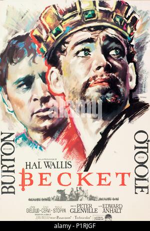 Titre original : BECKET. Titre en anglais : BECKET. Directeur de film : PETER GLENVILLE. Année : 1964. Credit : PARAMOUNT PICTURES / Album Banque D'Images