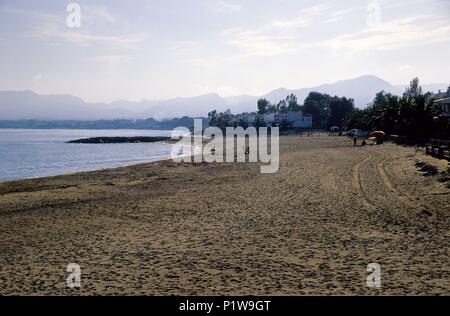 Espagne - Catalogne - Baix Camp (district) - Tarragone. Montroig del Camp, playa / Platja de la Pixerola. Banque D'Images