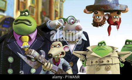 Titre original : Flushed Away. Titre en anglais : Flushed Away. Directeur du film : David BOWERS, SAM FELL. Année : 2006. Credit : Dreamworks Animation/ANIMATIONS AARDMAN/Dreamworks SKG / Album Banque D'Images