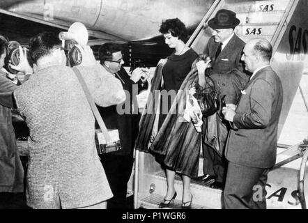 Stars : SOPHIA LOREN et CARLO PONTI. Banque D'Images