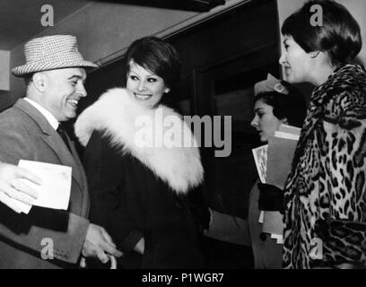 Stars : SOPHIA LOREN et CARLO PONTI. Banque D'Images