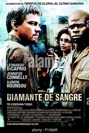 Titre original : Blood Diamond. Titre en anglais : diamant de sang. Directeur du film : EDWARD ZWICK. Année : 2006. Credit : WARNER BROS. Album de photos / Banque D'Images