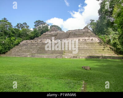 Les anciens Mayas, site archéologique nommé Caracol situé au Belize en Amérique centrale Banque D'Images