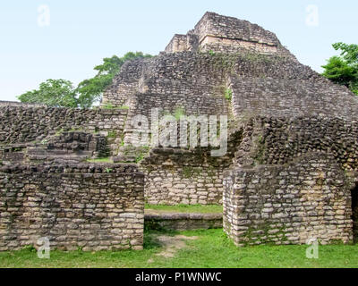 Les anciens Mayas, site archéologique nommé Caracol situé au Belize en Amérique centrale Banque D'Images
