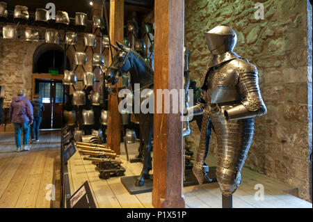 Collections du Royal Armouries y compris d'armes et exposées à l'intérieur historique La Tour blanche dans la Tour de Londres, Angleterre, RU Banque D'Images