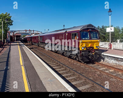 L'établissement Belmond Royal Scotsman à la gare d'Aviemore Highland Scotland UK Banque D'Images