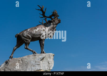 Le Caribou Memorial, Terre-Neuve Memorial Park, Somme Banque D'Images