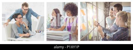 Collage de la réunion d'équipe Banque D'Images