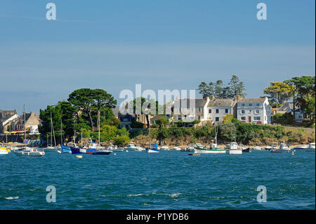 France, Bretagne, Morbihan, Port Navalo, à l'entrée du Golfe du Morbihan Banque D'Images