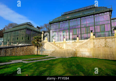 France, Ile de France, Paris, 5ème arrondissement, le Jardin des Plantes les serres Banque D'Images