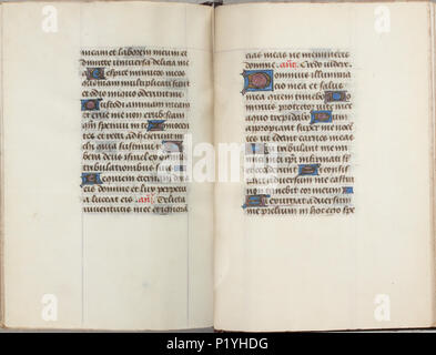 . Livre d'heures Trivulzio except where otherwise noted - KW 1 SMC - Folios 291v (à gauche) et 292r (droite) . Gauche folio 291v ; côté droit folio 292r à partir de la livre d'heures Trivulzio except where otherwise noted - SMC 1 KW . vers 1470. Scribe : Nicolas Spierinc livre d'heures Trivulzio except where otherwise noted 310 KW - 1 - SMC Folios 291v (à gauche) et 292r (droite) Banque D'Images