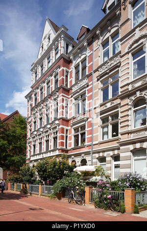 Ancienne maison d'habitation dans un style classique en Körtingstrasse, Hanovre, Basse-Saxe, Allemagne, Europe, j'Altes Wohnhaus in der Körtingstraße, Hanovre, N Banque D'Images