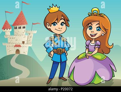 Le prince et la Princesse Illustration de Vecteur