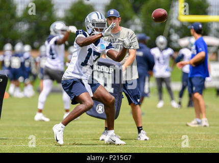 Jun 13, 2018 : le receveur Dallas Cowboys Hurns Allen # 17 au cours de la formation obligatoire au camp l'étoile de Frisco, TX Albert Pena/CSM Banque D'Images