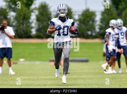 Jun 13, 2018 : le receveur Dallas Cowboys Tavon Austin # 10 au cours de la formation obligatoire au camp l'étoile de Frisco, TX Albert Pena/CSM Banque D'Images