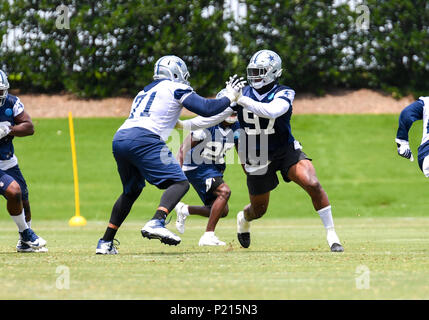 Jun 13, 2018 : Dallas Cowboys défensive fin Taco Charlton # 97 au cours de la formation obligatoire au camp l'étoile de Frisco, TX Albert Pena/CSM Banque D'Images