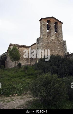 Espagne - Catalogne - Alt Penedés (district) - Barcelone. Sant Joan Salern ; iglesia románica. Banque D'Images